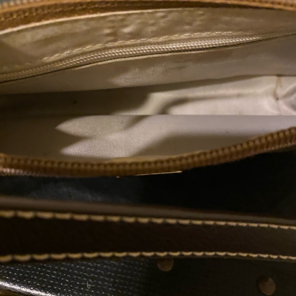 Guess Brown Logo Patterned Women's Small Strap Bag - image 4